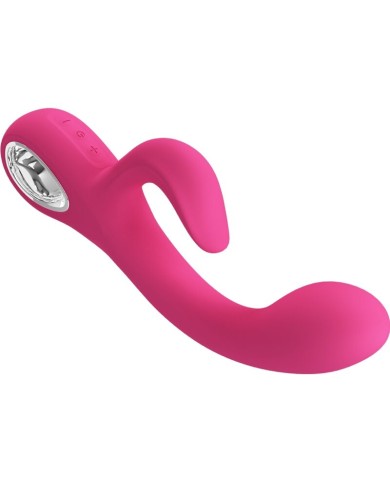 PRETTY LOVE - VIBRATEUR FRITZ RABBIT 12 VIBRATIONS ROSE