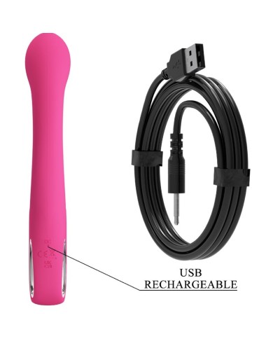 PRETTY LOVE - VIBRATEUR FRITZ RABBIT 12 VIBRATIONS ROSE
