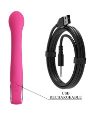 PRETTY LOVE - VIBRATEUR FRITZ RABBIT 12 VIBRATIONS ROSE
