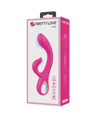 PRETTY LOVE - VIBRATEUR FRITZ RABBIT 12 VIBRATIONS ROSE