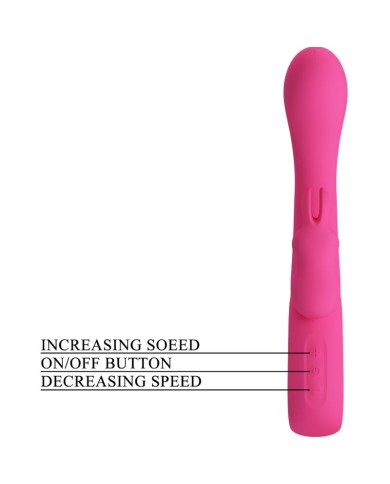 PRETTY LOVE - VIBRATEUR NOVAK RABBIT 12 VIBRATIONS ROSE