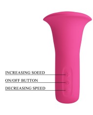 PRETTY LOVE - CLYDE VIBRATEUR ORAL LANGUE VIBRANTE 12 VIBRATIONS ROSE