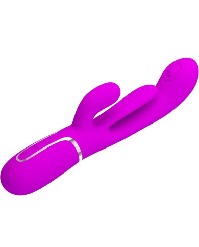 PRETTY LOVE - SHANIA TRIPLE RABBIT VIBRATEUR MULTIFONCTION ROSE