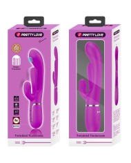 PRETTY LOVE - SHANIA TRIPLE RABBIT VIBRATEUR MULTIFONCTION ROSE