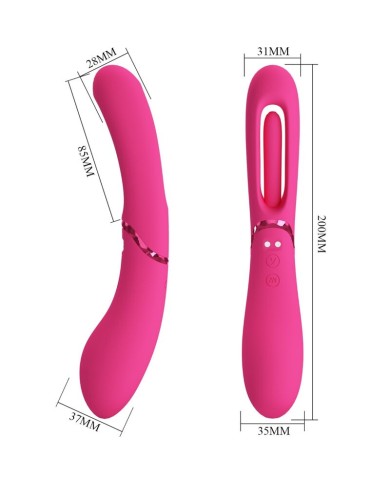 ROMANCE - VIBRATEUR POINT G LEXIE 7 VIBRATIONS ROSE