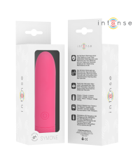 INTENSE - SYMONE BULLET VIBRANT RECHARGEABLE USB 8 VIBRATIONS ROSE 10 X 2,2 CM