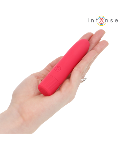 INTENSE - SYMONE BULLET VIBRANT RECHARGEABLE USB 8 VIBRATIONS ROUGE 10 X 2,2 CM
