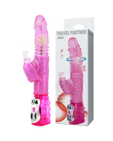 BAILE - PARTENAIRE DE VOYAGE ROTATEUR HAUT ET BAS LAPIN ROSE