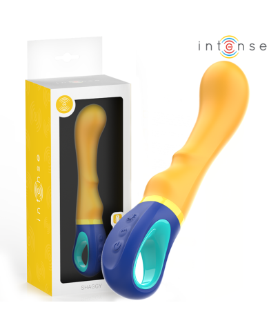 INTENSE - VIBRATEUR POINT G JAUNE SHAGGY