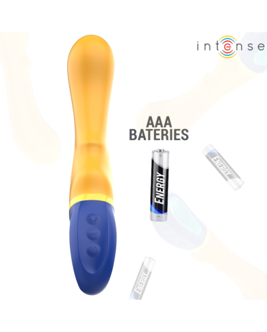 INTENSE - VIBRATEUR POINT G JAUNE SHAGGY