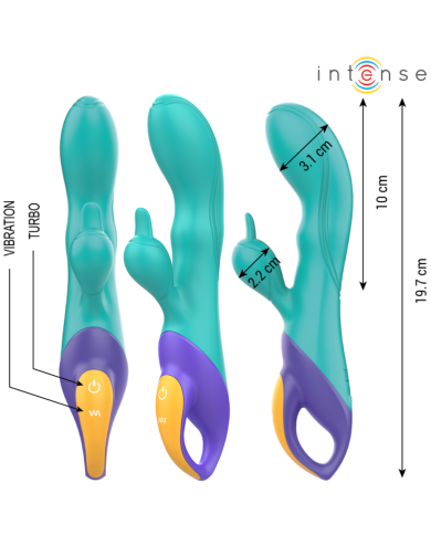 INTENSE - FRED VIBRATEUR RABBIT BLEU