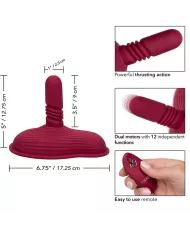 CALEXOTICS - RIDER MASSAGER DOUBLE MOTEUR TÉLÉCOMMANDE ROUGE CALEXOTICS - RIDER MASSAGER DOUBLE MOTEUR TÉLÉCOMMANDE ROUGE