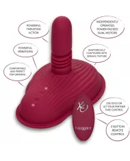 CALEXOTICS - RIDER MASSAGER DOUBLE MOTEUR TÉLÉCOMMANDE ROUGE CALEXOTICS - RIDER MASSAGER DOUBLE MOTEUR TÉLÉCOMMANDE ROUGE
