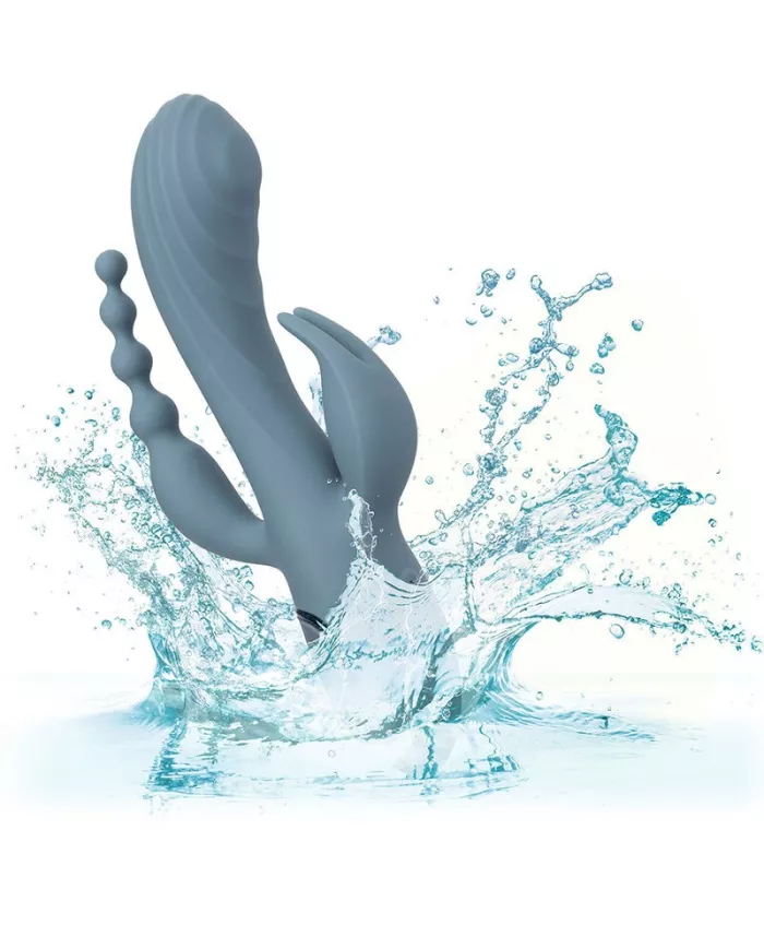 CALEXOTICS - VIBRATEUR TRIPLE ECSTASY GRIS