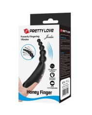 PRETTY LOVE - JORDIN FINGER VIBRATOR 10 VIBRATIONS NOIR