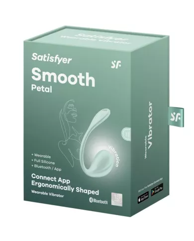 SATISFYER - APPLICATION GRATUITE STIMULATEUR DE POINT G PÉTALE LISSE VERT D'EAU SATISFYER - APPLICATION GRATUITE STIMULATEUR DE POINT G PÉTALE LISSE VERT D'EAU