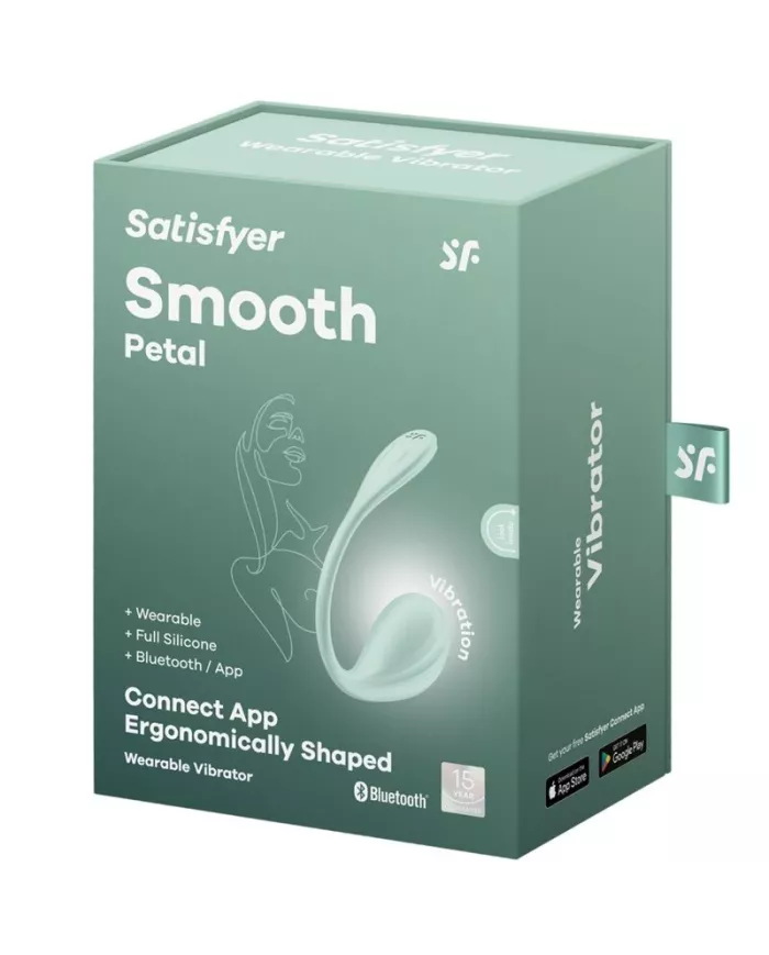 SATISFYER - APPLICATION GRATUITE STIMULATEUR DE POINT G PÉTALE LISSE VERT D'EAU SATISFYER - APPLICATION GRATUITE STIMULATEUR DE POINT G PÉTALE LISSE VERT D'EAU