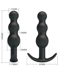 PRETTY LOVE - VIBRATEUR ANAL SIDNEY 10 VIBRATIONS NOIR