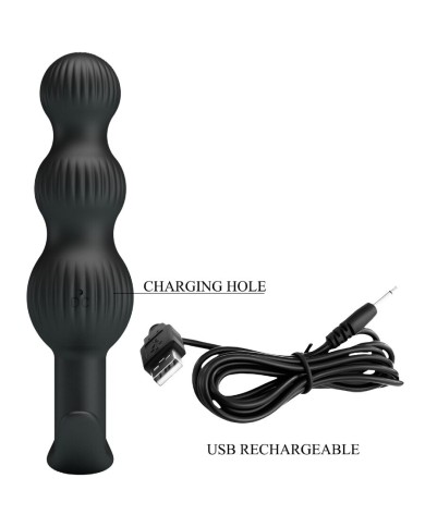 PRETTY LOVE - VIBRATEUR ANAL SIDNEY 10 VIBRATIONS NOIR