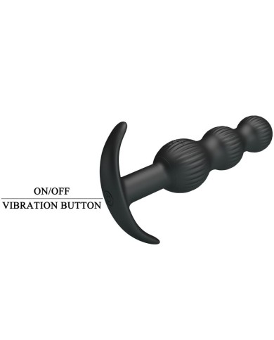 PRETTY LOVE - VIBRATEUR ANAL SIDNEY 10 VIBRATIONS NOIR