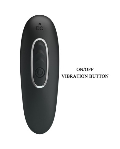 PRETTY LOVE - VIBRATEUR ANAL CORBAN 10 VIBRATIONS NOIR