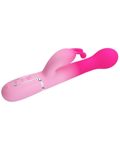 PRETTY LOVE - VIBRATEUR LAPIN MULTIFONCTION 3 EN 1 DEJON ROSE