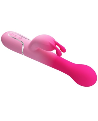 PRETTY LOVE - VIBRATEUR LAPIN MULTIFONCTION 3 EN 1 DEJON ROSE
