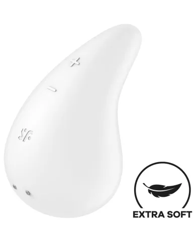 SATISFYER - VIBRATEUR DEW DROP LAY-ON BLANC SATISFYER - VIBRATEUR DEW DROP LAY-ON BLANC