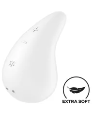 SATISFYER - VIBRATEUR DEW DROP LAY-ON BLANC SATISFYER - VIBRATEUR DEW DROP LAY-ON BLANC