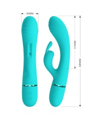 PRETTY LOVE - VIBRATEUR SCOCCO LAPIN TURQUOISE