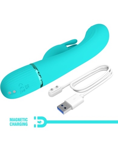 PRETTY LOVE - VIBRATEUR SCOCCO LAPIN TURQUOISE
