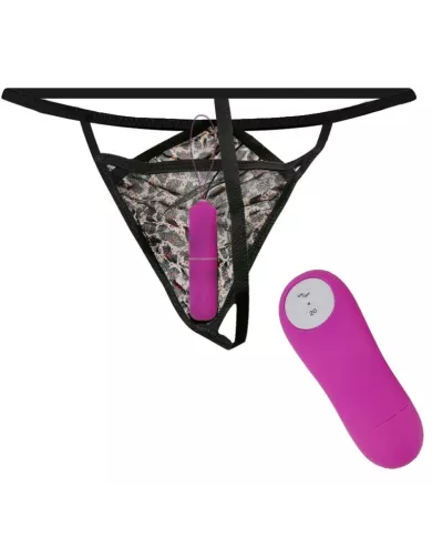 BAILE - STRING AVEC BALLE VIBRANTE ET CONTROL VIOLET