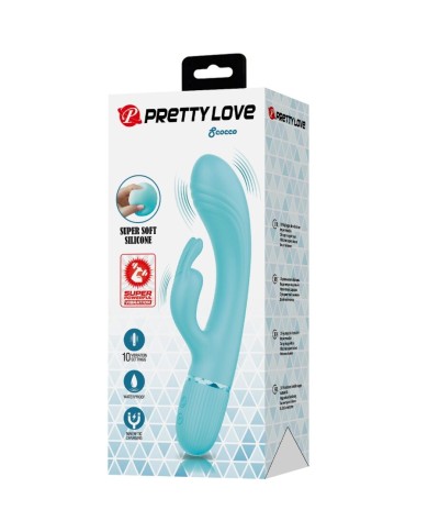 PRETTY LOVE - VIBRATEUR SCOCCO LAPIN TURQUOISE