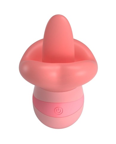PRETTY LOVE - STIMULATEUR DE CLITORIS KYLEE TONGUE 10 VIBRATIONS ROSE NUDE