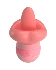 PRETTY LOVE - STIMULATEUR DE CLITORIS KYLEE TONGUE 10 VIBRATIONS ROSE NUDE