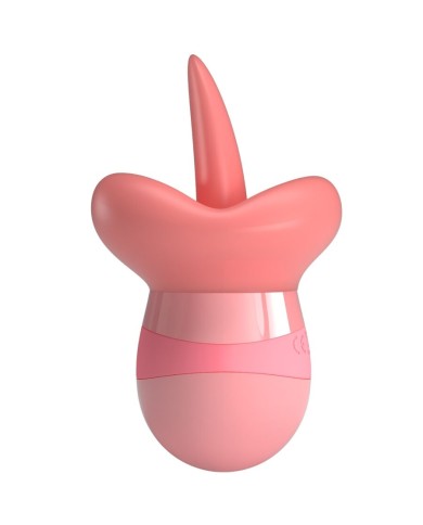 PRETTY LOVE - STIMULATEUR DE CLITORIS KYLEE TONGUE 10 VIBRATIONS ROSE NUDE