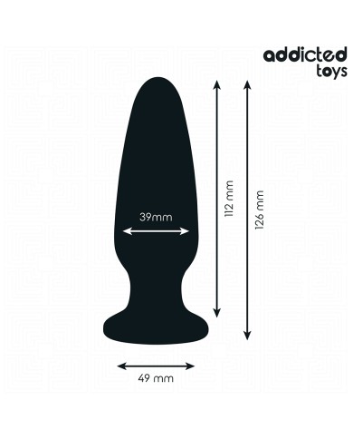 ADDICTED TOYS - PLUG ANAL AVEC BIJOU TAILLE L 12,6 CM