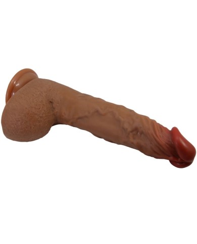 BAILE - MAGNIFIQUE VIBRATEUR RÉALISTE WILKS 5 RÉGLAGES 25 CM MULATO