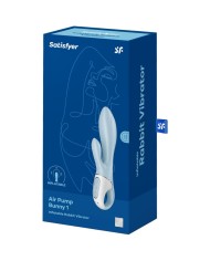 SATISFYER - AIR PUMP BUNNY 1 VIBRATEUR GONFLABLE LAPIN BLEU