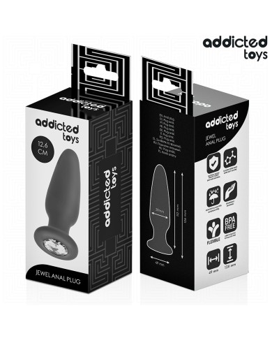 ADDICTED TOYS - PLUG ANAL AVEC BIJOU TAILLE L 12,6 CM