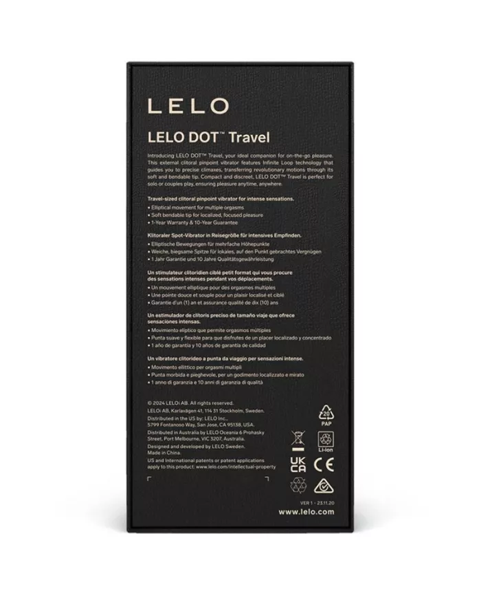 LELO - DOT TRAVEL STIMULATEUR DE CLITORIS ROSE LELO - DOT TRAVEL STIMULATEUR DE CLITORIS ROSE