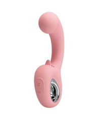 PRETTY LOVE - VIBRATEUR POINT G + STIMULATEUR DE CLITORIS ERYNNYES 10 VIBRATIONS ROSE