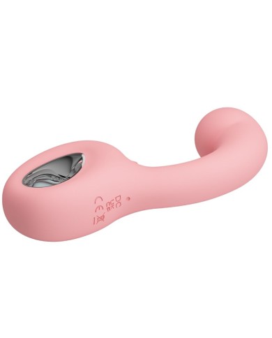 PRETTY LOVE - VIBRATEUR POINT G + STIMULATEUR DE CLITORIS ERYNNYES 10 VIBRATIONS ROSE