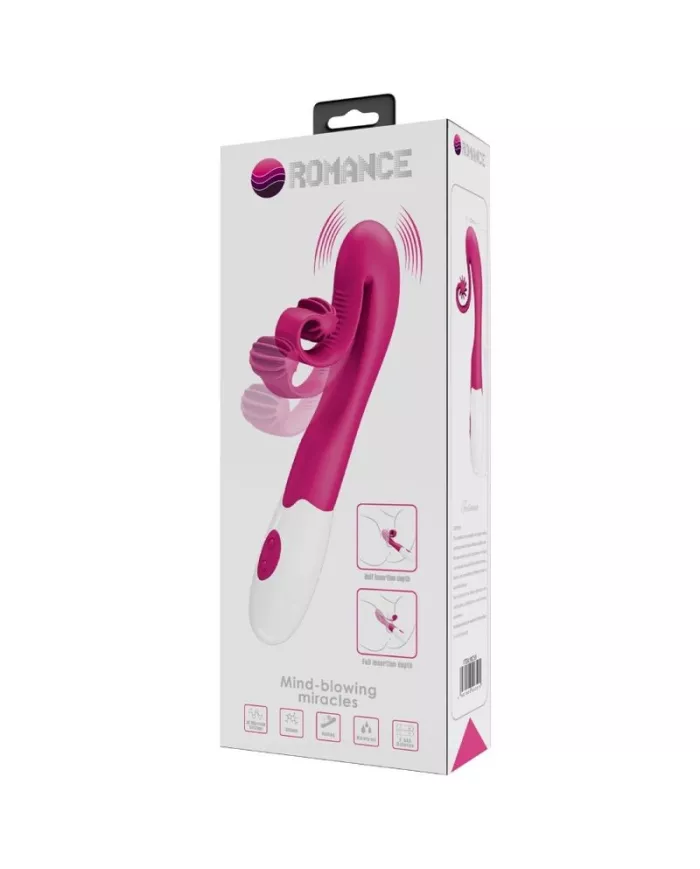 ROMANCE - VIBRATEUR ET STIMULATEUR 30 VITESSES ROSE ROMANCE - VIBRATEUR ET STIMULATEUR 30 VITESSES ROSE