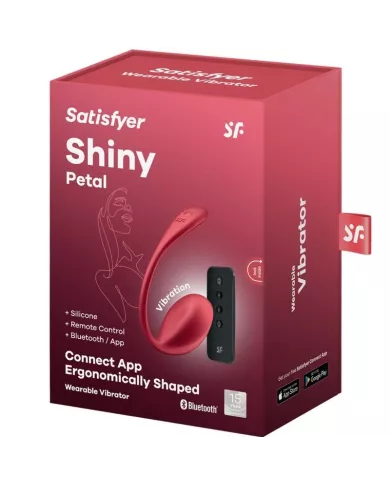 SATISFYER - SHINY PETAL STIMULATEUR À TÉLÉCOMMANDE À DISTANCE G POINT ROUGE APPLICATION GRATUITE SATISFYER - SHINY PETAL STIMULATEUR À TÉLÉCOMMANDE À DISTANCE G POINT ROUGE APPLICATION GRATUITE