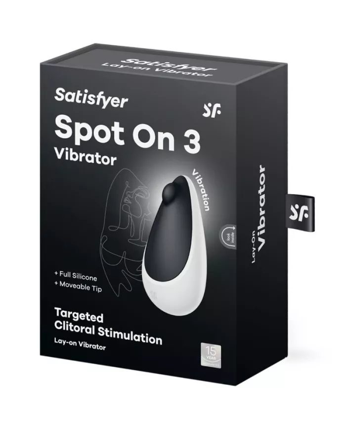 SATISFYER - SPOT ON 3 STIMULATEUR CLITORAL NOIR SATISFYER - SPOT ON 3 STIMULATEUR CLITORAL NOIR