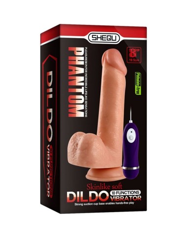 SHEQU - ADAM VIBRATEUR DILDO AVEC TÉLÉCOMMANDE 21 CM