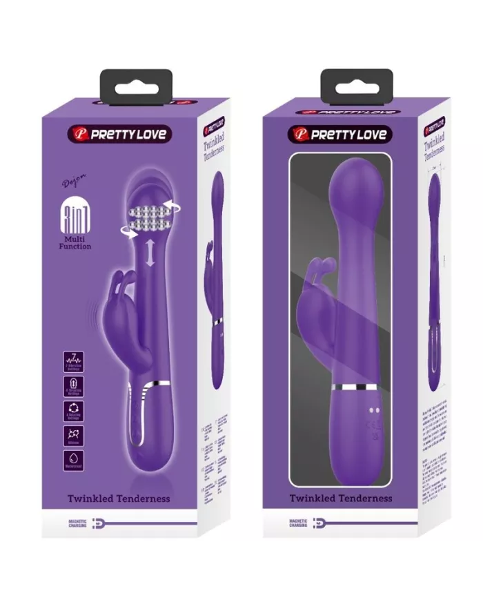 PRETTY LOVE - DEJON VIBRATEUR RABBIT 3 EN 1 MULTIFONCTION VIOLET PRETTY LOVE - DEJON VIBRATEUR RABBIT 3 EN 1 MULTIFONCTION VIOLET