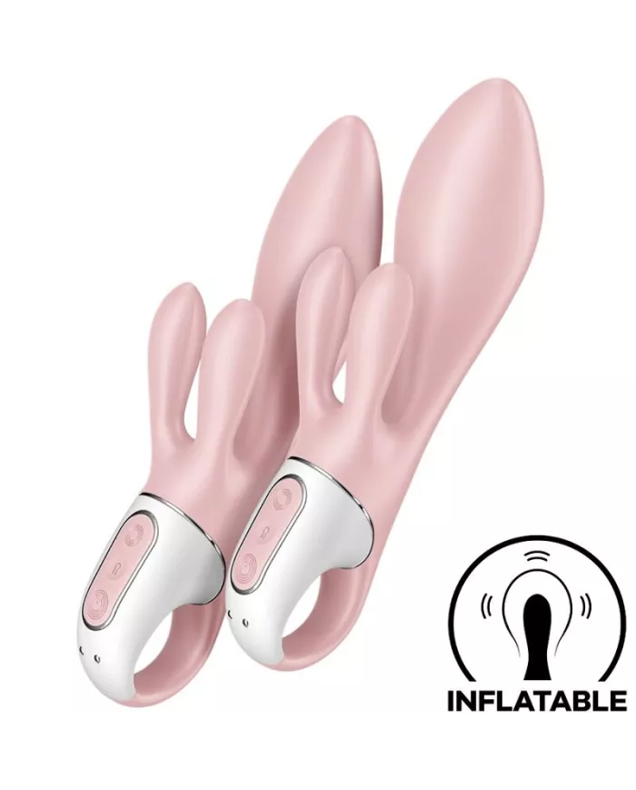SATISFYER - AIR PUMP BUNNY 3 VIBRATEUR GONFLABLE LAPIN ROSE