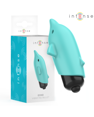 INTENSE - ECHO BALLE VIBRANTE BLEU DAUPHIN 8 X 4,7 CM